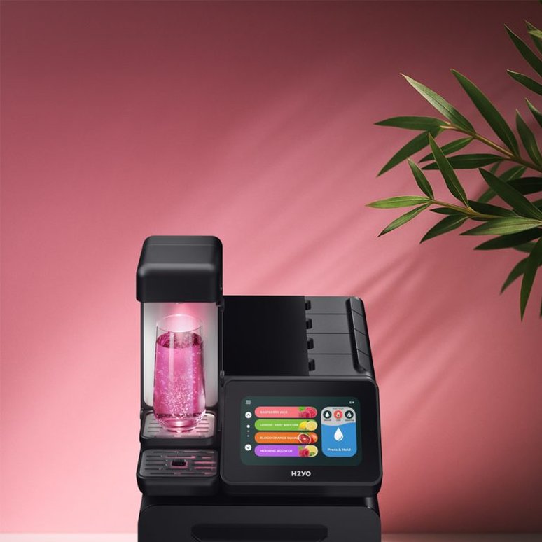 H2YO drinks-station totaaloverzicht met alle functies